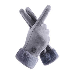 Women's <b>Gloves</b> for Autumn Winter Outdoor Fashion <b>Gloves</b> Elegant Nice Color Artificial Suede <b>Gloves</b> With Touch Screen <b>Fingers</b> - Product Image 5