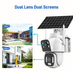 Cámara de Seguridad Inalámbrica HiEasy Inteligente de 2 Lentes, con Energía Solar, 4G, Alta Definición, Sonido y Luz, Alarma, Visión Nocturna a Todo Color - Product Image 3