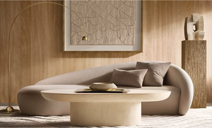 Sassanid OEM moderno diseño contemporáneo hecho a mano hormigón fundido <span class=keywords><strong>Otto</strong></span> mesa de centro ovalada - Product Image 4