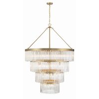 Lustre LED en cristal de luxe noir, design moderne américain 2026, pour salon de villa, hôtel et décoration intérieure