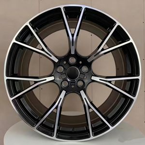 Velg mobil aluminium, velg mobil murah 19 inci 20 inci 19x8.5 5x112 roda + 35 roda 5x112x9.5 + 35 5x120 wajah mesin hitam - Product Image 1