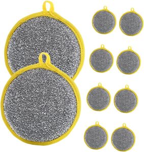 Round Double-Sided Eco-Friendly Kitchen Dish Washing Sponges with Free Sample for Household Cleaning of Pans and Pots - Product Image 1