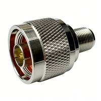 Adaptateur coaxial RF en laiton, prise mâle de type N vers prise femelle de type F |   Connecteur adaptateur pour câble coaxial, routeur, antenne TV