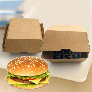 Tùy chỉnh Giấy gợn sóng Burger và khoai tây chiên khay giấy kraft Burger hộp và bánh rán phục vụ Khay cho Take-Away sử dụng thực phẩm - Product Image 2