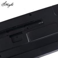 Piano à clavier électrique pliable à 37 touches 10 chansons de démonstration 8 tons 6 rythmes Instrument de musique portable en matière plastique