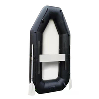 Bateau de pêche gonflable noir de 335cm de prix usine avec support de moteur électrique facile à installer