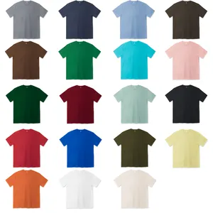 Wholesale Casual Blank Tee Unisex Knitted Combed Cotton Short Sleeve O Neck Men's Oversize T-Shirt For Man