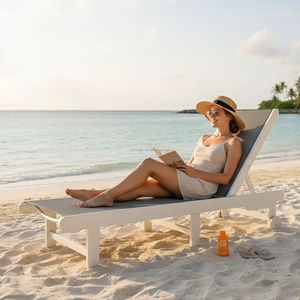 Hiện đại uv-ổn định HDPE vải ghế dài ghế với multi-góc ngả cho hồ bơi sàn - Product Image 2