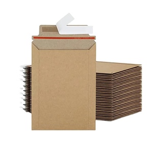 Custom Eco-Friendly Recyclable <strong>Kraft</strong> Envelope Flat Brown Shipping Bags Self-Seal For Crafts Stickers Photo Frames Packed Carton - Product Image 1
