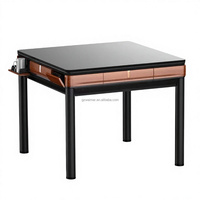 Nouvelle table de mahjong automatique pour usage domestique, pliable, silencieuse, pour quatre joueurs, avec mélangeur de cartes automatique, mobile et rotative