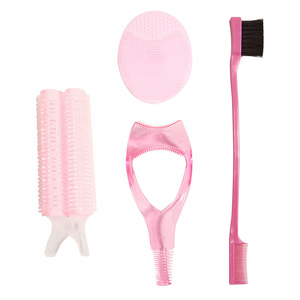 Juego de herramientas de peinado Playboy, cepillo de plástico rosa, peine para cejas, rizador de pelo, juego de una pieza para uso doméstico - Product Image 5
