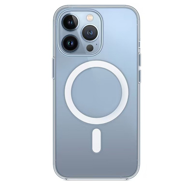 Wholesale Built-in Magnets Clear Anti-Yellow TPU+PC Shockproof Sports Design High-end Mobile Phone Cases for 11-17 Pro