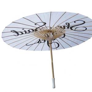 Parasol en papier de <span class=keywords><strong>bambou</strong></span> blanc peint, décoration artisanale DIY, cadeaux de mariage, parasol de soleil, 15,5 pouces, <span class=keywords><strong>Mr</strong></span>&Mirs - Product Image 5