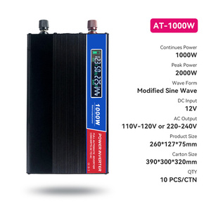 เครื่องแปลงความถี่ไฮบริดพลังงานแสงอาทิตย์ความถี่ต่ำ 1000W 12V/24V/48V สำหรับระบบออฟกริด - Product Image 4