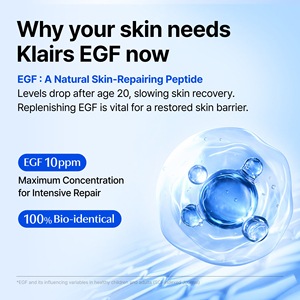Suero Antienvejecimiento Concentrado con Péptidos, EGF y bFGF para la Recuperación Nocturna y el Cuidado de Líneas Finas, Guaiazuleno Azul Natural - Product Image 5