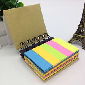 Bloc de notas adhesivas fluorescentes de 1.8mm, diseño lindo y fresco, superventas transfronterizo, cuaderno pequeño en espiral de celebridad de internet - Product Image 1