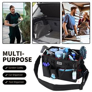 Chzuober Cleaning Tool Bag Multi Compartment Waterproof Crossbody Waist Pack For Household Use - Product Image 3