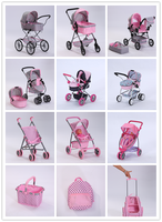 Poussette pour bébé poupée avec cartes spéciales et ensemble de pique-nique Landau pliable léger pour bébé