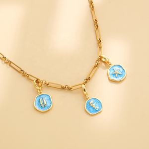 Liontin Hewan Laut - Liontin DIY Berlapis Emas 18K untuk Gelang Kalung Perhiasan, Klip Universal untuk Liontin - Product Image 3