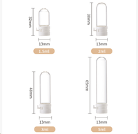 Vente en gros mini flacon en verre de 5ml bouteille d'échantillon jetable petit flacon pharmaceutique portable de 1.5ml 2ml 3ml ambre clair