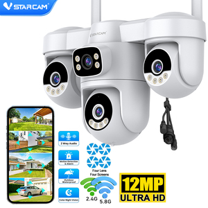 กล้องวงจรปิดรักษาความปลอดภัย 12MP WiFi สี่เลนส์ จอแสดงผลสี่จอ O-KAM Pro PTZ สำหรับภายนอกอาคาร IP <span class=keywords><strong>CCTV</strong></span> <span class=keywords><strong>AI</strong></span> ตรวจจับมนุษย์ ขายส่งจากโรงงาน รุ่น CS623FR - Product Image 1