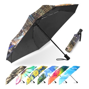 Stylish Straight Foldable <b>Umbrella</b>-Customizable Multi-Color Logo & Lightweight Frame Business Gifts <b>Windproof</b> Fully-Automatic - Product Image 6