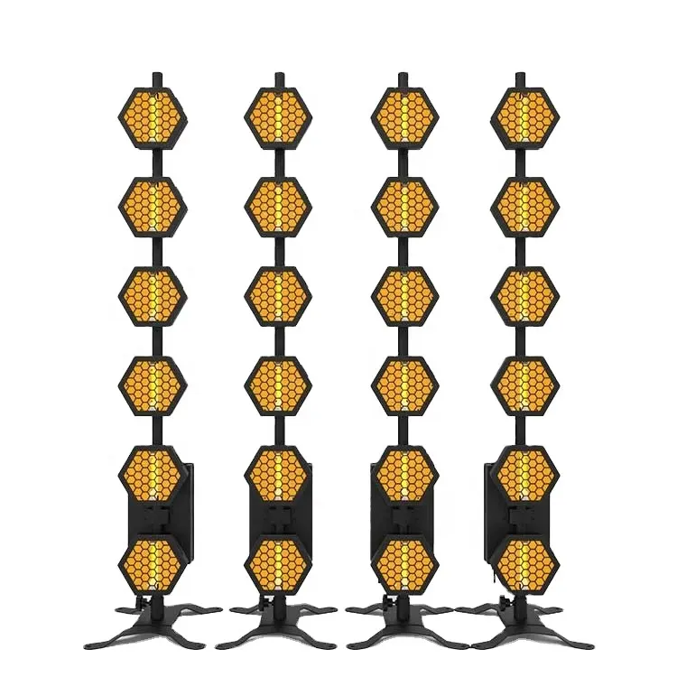 เวทีแสงนวัตกรรมคอนเสิร์ตไฟ LED หกเหลี่ยมแสงแฟลชพิกเซลสำหรับเทศกาลงานแต่งงานคอนเสิร์ต