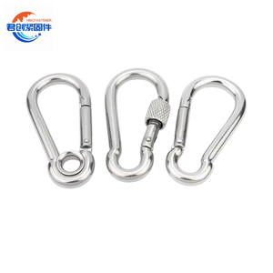 Nhiệm vụ nặng nề DIN 5299 carabiner hình thức C 304 316 Snap móc bầu loại thép không gỉ đồng bằng kết thúc phần cứng cho leo núi - Product Image 1