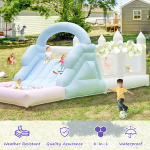 Castillo Inflable de PVC de Grado Comercial <span class=keywords><strong>para</strong></span> Niños y Adultos, <span class=keywords><strong>con</strong></span> <span class=keywords><strong>Piscina</strong></span>, Tobogán, Obstáculos, Zona de Escalada y Soplador - Product Image 3