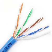 Câble réseau Gigabit Cat6 Cat5e 4 paires 8 conducteurs 23AWG 24AWG UTP FTP massif 305m 1000ft enroulé pour extérieur PE LSZH pour vidéosurveillance