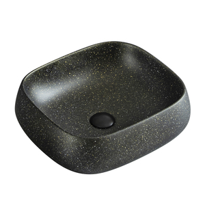 Usine OEM ODM, lavabo de salle de bain de petite taille, en marbre <span class=keywords><strong>noir</strong></span> Marquina, à poser sur le comptoir - Product Image 6