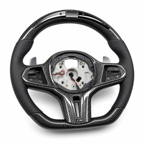 Volante Deportivo de Cuero para BMW <span class=keywords><strong>M</strong></span> Sports F05 F06 F30 F32 F10 F32 F20 F15 F25 E71 E90 E92 M3 M5 M6, Accesorios para Automóviles - Product Image 2