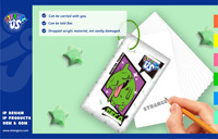 Strange Us Monster Mini couverture en époxy effet goutte de colle avec boucle de sangle pour carnet à feuilles mobiles et reliure à anneaux sécurisée |   Rechercher des Agents Exclusifs Mondiaux