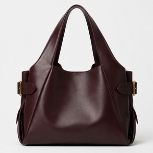 Sac bandoulière structuré pour femme, sac à main en cuir PU grande capacité avec poignée supérieure et sangle réglable, idéal pour les trajets quotidiens - Product Image 1