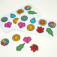 Hoja de pegatinas autoadhesivas de impresión impermeable, pegatinas de dibujos animados personalizadas, pegatinas de corte de beso de vinilo impresas personalizadas