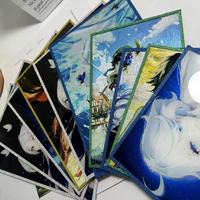 Planche Shikishi en acrylique holographique, design personnalisé, signature anime, affiche carrée imprimée UV, collection, présentoir, fournitures souvenirs