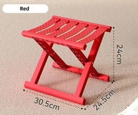 Tabouret pliant de luxe léger, chaise de camping d'extérieur en plastique épaissi, portable, léger, durable, pour dortoir et sorties de pêche