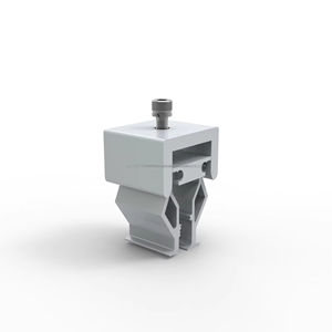 Klip-Lok Soportes de riel solar para montaje en panel de cochera Sistema de no penetración de buena rigidez para suelo de techo paisajístico - Product Image 1