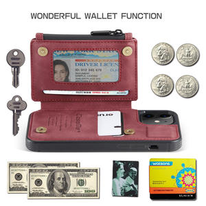 Étui portefeuille en <span class=keywords><strong>cuir</strong></span> de luxe pour téléphone portable, accessoire pour <span class=keywords><strong>Iphone</strong></span> 13 12 11 pro, max 7 8 X Xr <span class=keywords><strong>Se</strong></span> <span class=keywords><strong>2020</strong></span> - Product Image 5