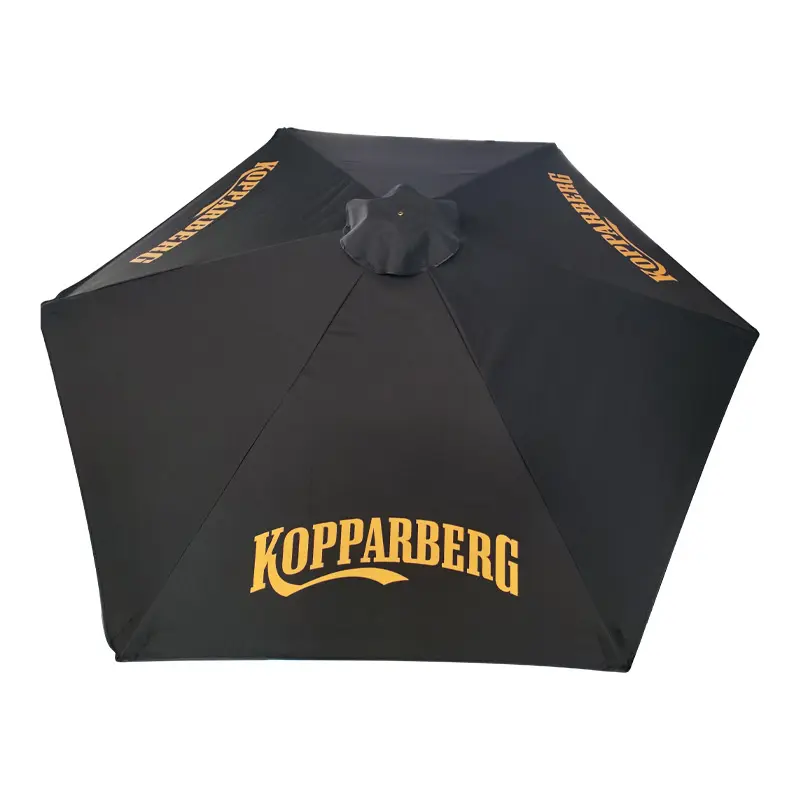 High Quality Waterproof Sun Protection Smart Outdoor Garden Use Customized Beauty Wooden Umbrella