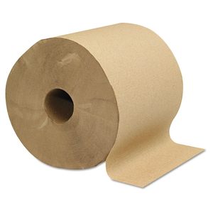ผ้าเช็ดทำความสะอาดแบบม้วน GEN 1825 1-Ply สีน้ำตาล ขนาด 800 ฟุต ต่อกล่อง บรรจุ 6 ม้วน สำหรับทำความสะอาดเชิงพาณิชย์ - Product Image 2