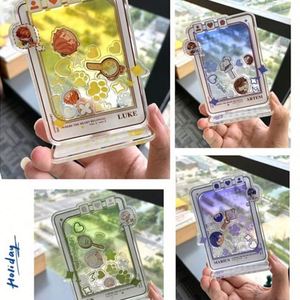 High Quality Transparent Shaker <b>Keychain</b> Custom Printed Acrylic Plastic Charm <b>Personalized</b> Key Accessory - Product Image 5