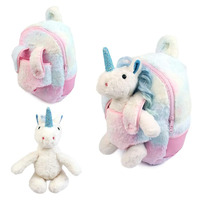 6878 dessin animé Type mignon enfant en bas âge enfants en peluche licorne à roulettes sac à dos à roulettes voyage bagages bel Animal enfants sac à dos à roulettes