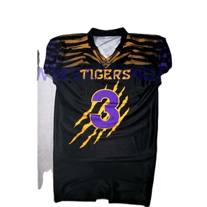 Camiseta de fútbol americano juvenil sublimada personalizada, conjunto transpirable de talla grande, uniforme personalizable - Product Image 1