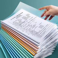 Carpeta de archivos transparente de barra deslizante A4 Clip de carpeta de barra deslizante Cubiertas de informes transparentes Carpeta para clasificación de documentos
