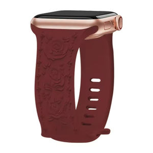 Correa de Silicona Floral para Mujer para Reloj Iwatch Ultra 8 7 Se, Correa Deportiva de Silicona Suave con Diseño de Flores para Reloj Apple - Product Image 1