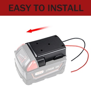 Adaptateur de batterie pour connecteur de montage d'alimentation de batterie au lithium Milwaukee 18V, support de charge, adaptateur pour <span class=keywords><strong>outils</strong></span> de bricolage, jouets RC - Product Image 5