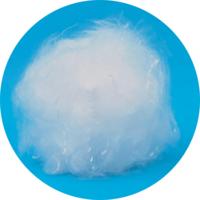 Fibre de rembourrage biodégradable en PLA type duvet 4D 19 mm