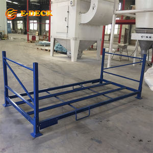 Rayonnage de stockage de pneus pliables empilables en acier doux Q235, démontable et robuste pour le transport - Product Image 4