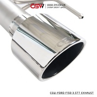 Tuyau d'échappement silencieux à valve de performance de qualité supérieure CGW avec télécommande pour Ford F150 3.5TT